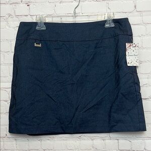 Jenna Rose Blue Pull On Skort